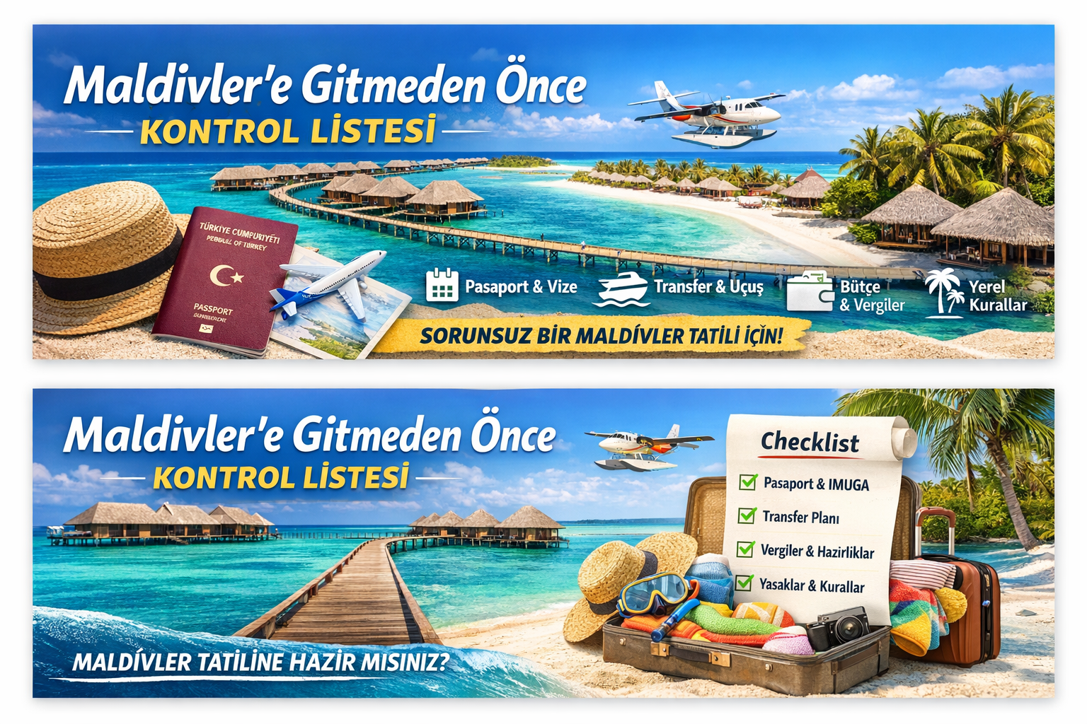 Maldivler’e Gitmeden Önce Hazırlık Listesi