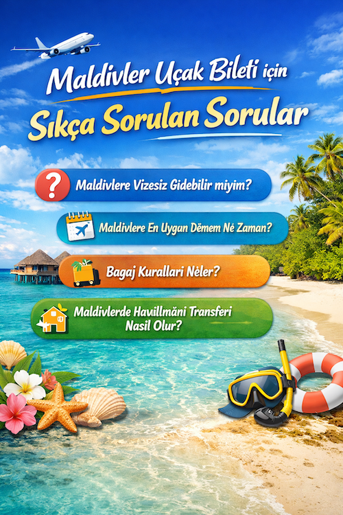 Maldivler uçak bileti için Sıkça Sorulan Sorular